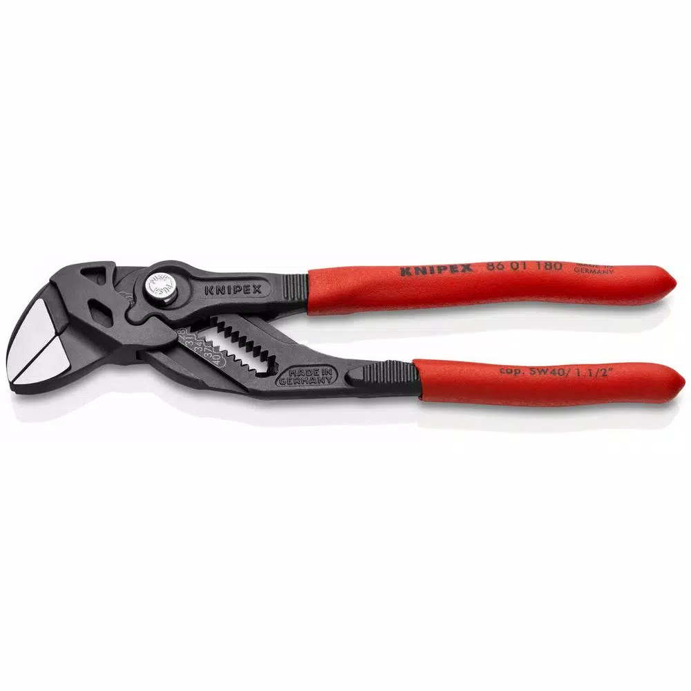 KNIPEX 7-1/4 in. Pliers Wrench, Black Adjustable Hand Tool