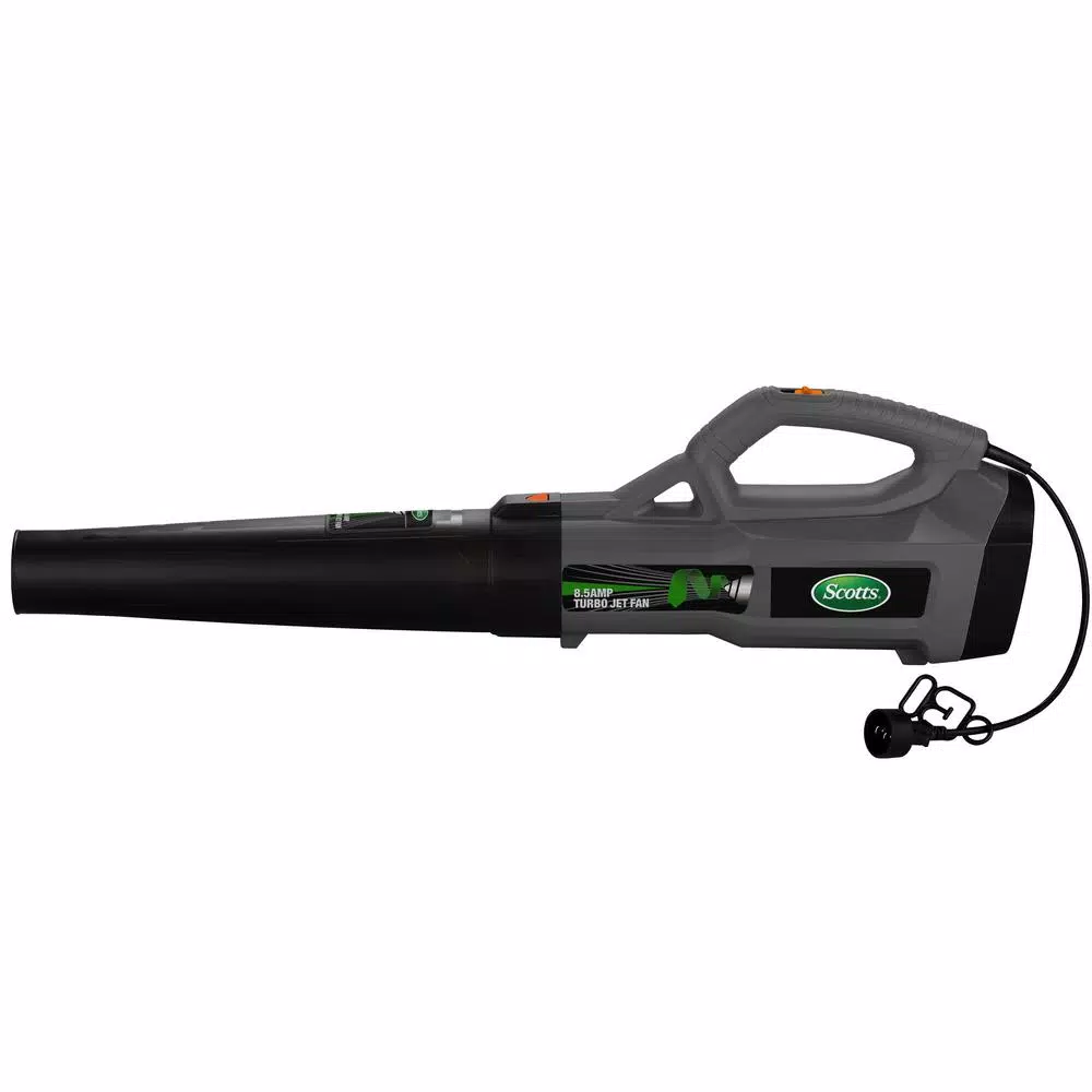 Scotts Corded Electric Leaf Blower, 120 MPH, 465 CFM, 8.5 Amp Handheld Blower