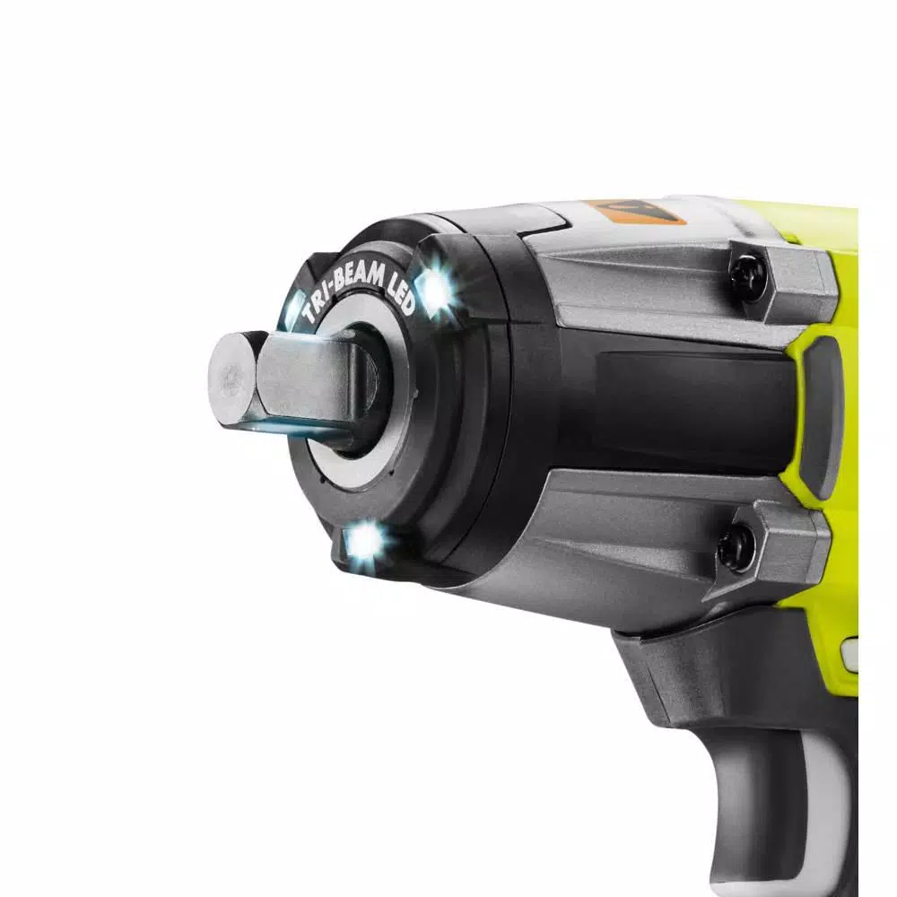 RYOBI 18V ONE+ Cordless 3-Speed Impact Wrench Combo Kit (1/2 in. and 3/8 in.)