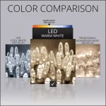 Wintergreen Lighting 48 in. x 72 in. 100-Light M5 LED Warm White Net Light Set thumbnail 5