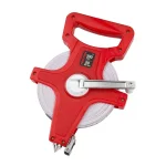 TEKTON 100 ft. (30 m) Fiberglass Tape Measure, Dual Scale, Weatherproof thumbnail 1