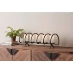 Unbranded Industrial Black Metal Candelabra Candle Holder, 10 in. Forged Iron Look thumbnail 1