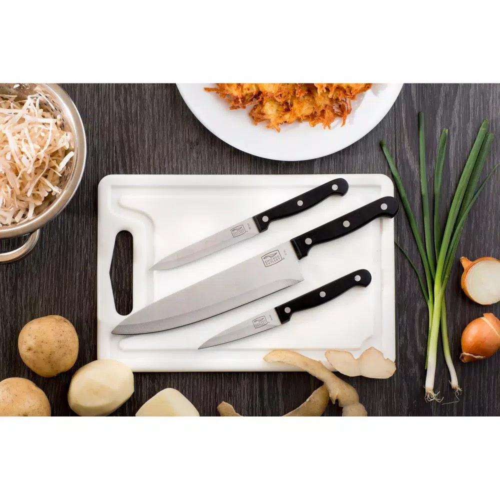 Chicago Cutlery Essentials 3-Piece Knife Set, High Carbon Stainless Steel