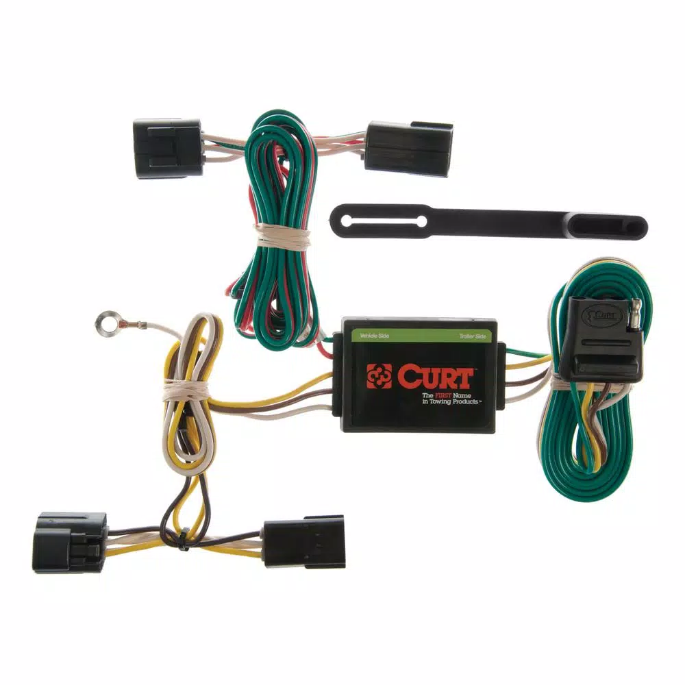 CURT Custom 4-Way Flat Trailer Wiring Harness for Honda Passport & Isuzu Rodeo