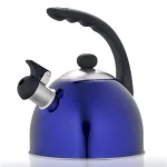 Creative Home Rhapsody 2.1 Qt. Stainless Steel Whistling Tea Kettle, Metallic Blue thumbnail 1