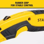Stanley Retractable Utility Knife with 10 Bonus Steel Blades and Integrated Storage thumbnail 4