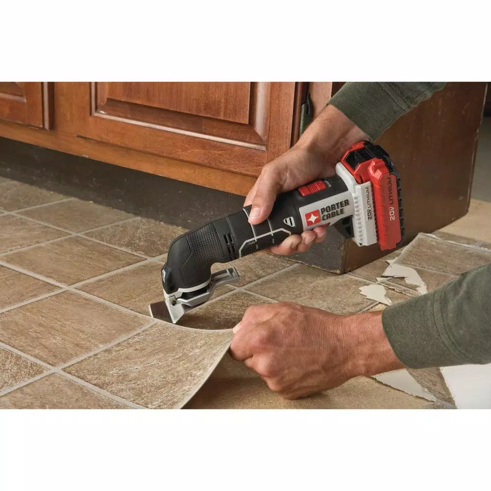Porter-Cable 20V MAX Cordless Oscillating Multi-Tool Kit with 11-Piece Accessory Set (Tool-Only)