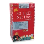 Unbranded Brite Star 50-Light Warm White Micro Mini LED Net Lights, Battery Operated, Green Wire thumbnail 2