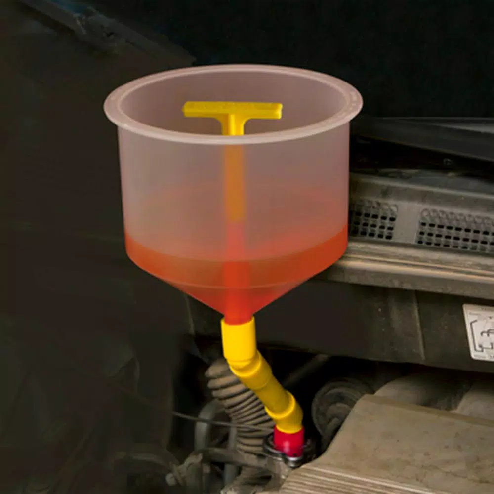 Lisle LIS24970 Spill-Free Funnel with GM Threaded Adapter