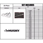 Husky 22-Piece Master Metric Combination Wrench Set thumbnail 7