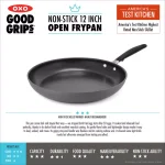 OXO Good Grips 12 in. Hard-Anodized Aluminum Ceramic Nonstick Frying Pan, Black thumbnail 5