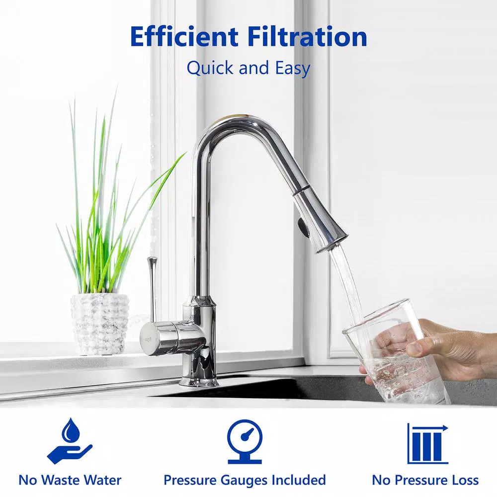 Express Water 3-Stage Whole House Water Filtration System - SED, Carbon, & Coconut Shell Carbon