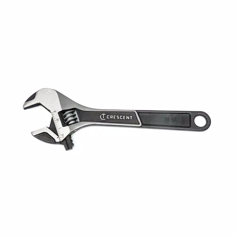 Crescent 4-Piece Adjustable Wrench Set, 6 in. and 10 in. Wide Jaw and Normal Jaw