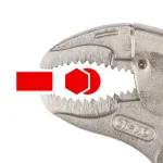 TEKTON 7 in. Curved Jaw Locking Pliers with Straight Tips thumbnail 4