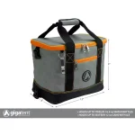 GigaTent Collapsible Soft-Side Insulated Cooler with 2 Cargo Pockets and Bottle Opener - Orange thumbnail 3