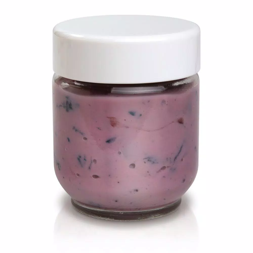 Euro Cuisine 8-Piece Glass Jar Set with Lids for YM80 and YM100 Yogurt Makers