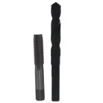 Drill America 5/8 in. - 11 HSS Plug Hand Tap and 17/32 in. x 1/2 in. Shank Drill Bit Set (2-Piece) thumbnail 1