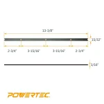 POWERTEC 13-3/8 in. High-Speed Steel Planer Knives for Ridgid R4330 (Set of 3) thumbnail 3
