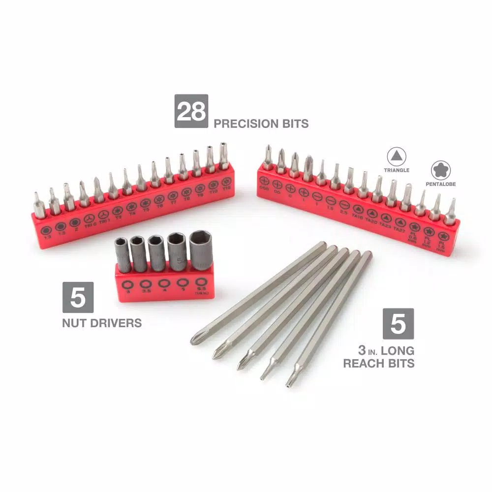 TEKTON 46-Piece Precision Tech Rescue Repair Kit for Electronics, Laptops, and Mobile Devices