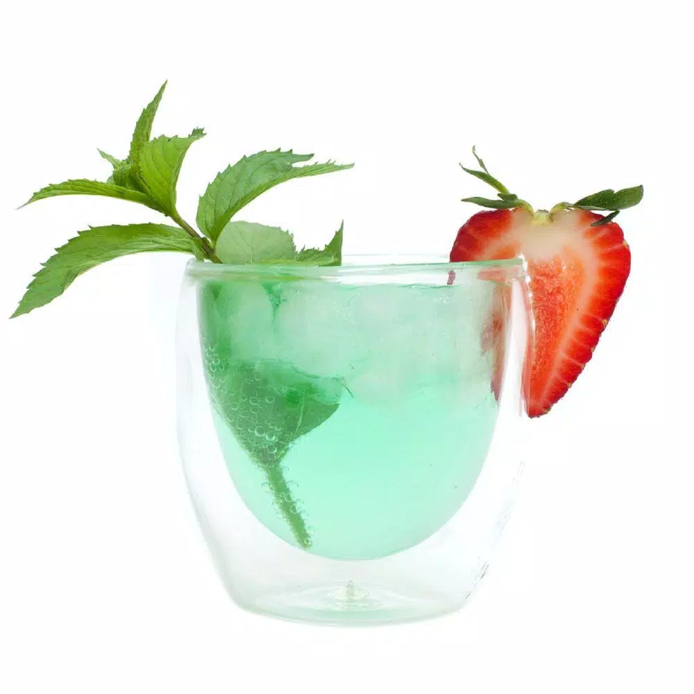 Ozeri Moderna Artisan Series Double Wall 8 oz. Borosilicate Glass Beverage Glasses, Set of 8