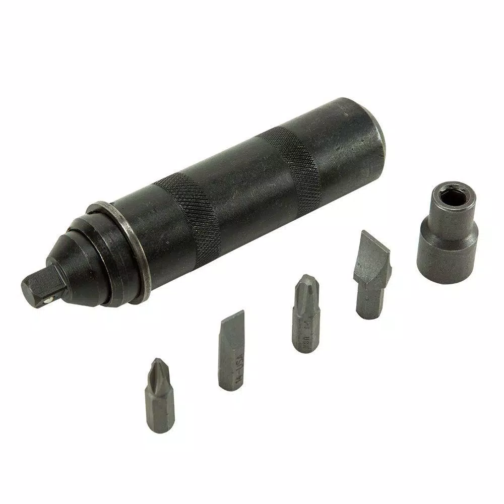 Klein Tools Reversible Hand Impact Driver Set with Hex Bits and Adapter
