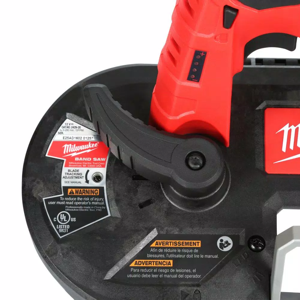 Milwaukee M12 12V Lithium-Ion Cordless Sub-Compact Band Saw with 4.0 Ah Battery