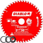 Diablo 5-3/8 in. 50-Teeth Aluminum Cutting Saw Blade with Bushings thumbnail 1