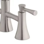 Glacier Bay Selma 2-Handle Bridge Kitchen Faucet with Pull-Down Sprayer and Soap Dispenser, Stainless Steel thumbnail 4