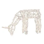 Brite Star 39 in. LED Feeding Doe Wireframe Deer Sculpture, White Lights thumbnail 2