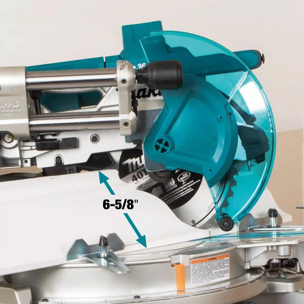 Makita 10 in. X2 LXT 36V Brushless Dual-Bevel Sliding Compound Miter Saw Kit with 2 5.0 Ah Batteries