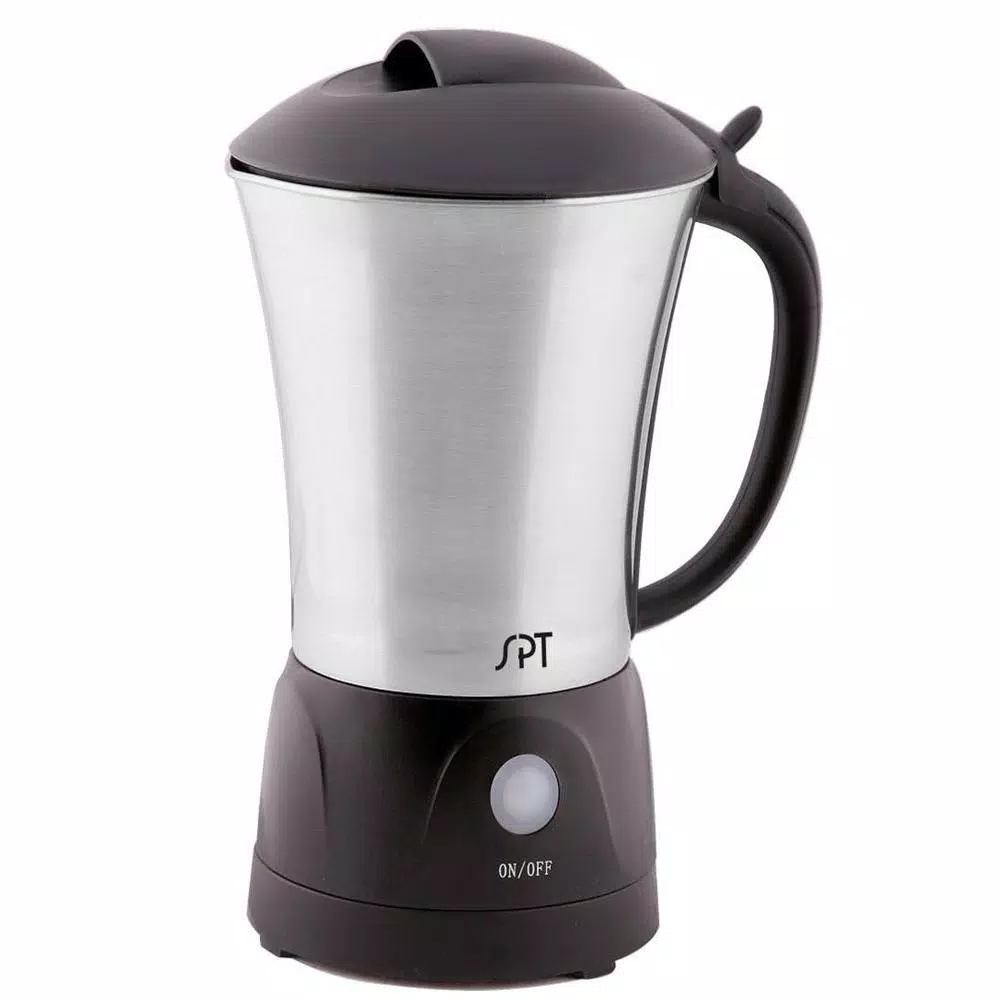 SPT One-Touch Electric Milk Frother and Warmer, 6 oz. Brushed Stainless Steel