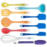 Ozeri 11-Piece All-In-One Silicone Kitchen Utensil Set with Utensil Holder, Multicolor thumbnail 4