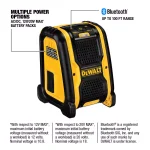 DEWALT DCR006 Jobsite Bluetooth Speaker, 12V/20V Max & AC Powered thumbnail 3