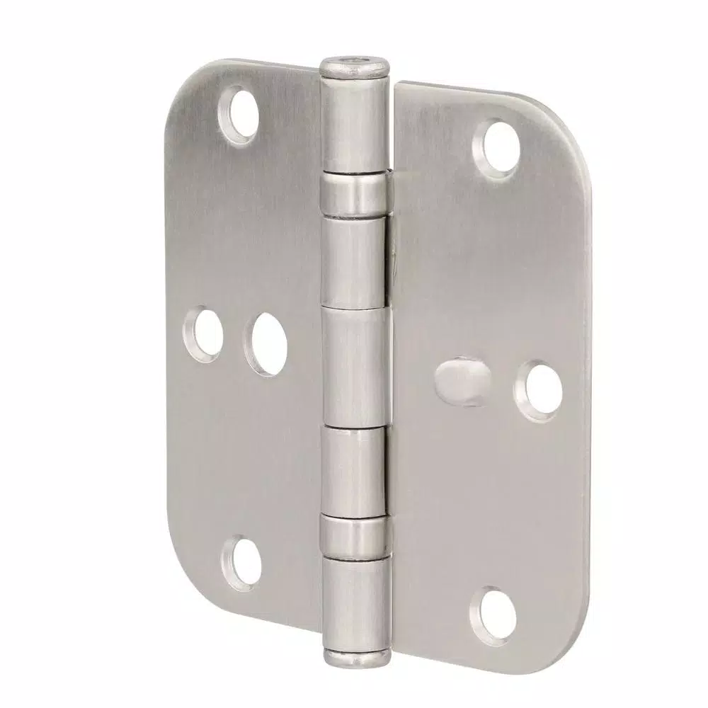 Everbilt 3-1/2 in. Satin Nickel Ball Bearing Door Hinge 3-Pack