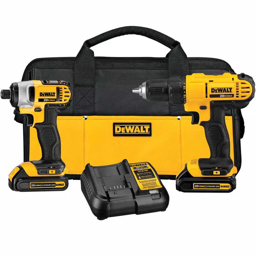 DeWalt 20V MAX Cordless Drill, Impact Driver & Reciprocating Saw Combo Kit with (2) 1.3 Ah Batteries