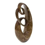 LITTON LANE 31 in. x 15 in. Abstract Polystone Sculpture with Brown Patina Finish thumbnail 3