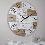 FirsTime and Co. Harper Pallets 27 in. Rustic Wall Clock thumbnail 1