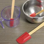 BergHOFF Red Silicone Spatula Set of 3 with Wooden Handles thumbnail 2