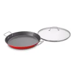 Cuisinart 15 in. Stainless Steel Nonstick Grill Pan with Glass Lid, Red thumbnail 3