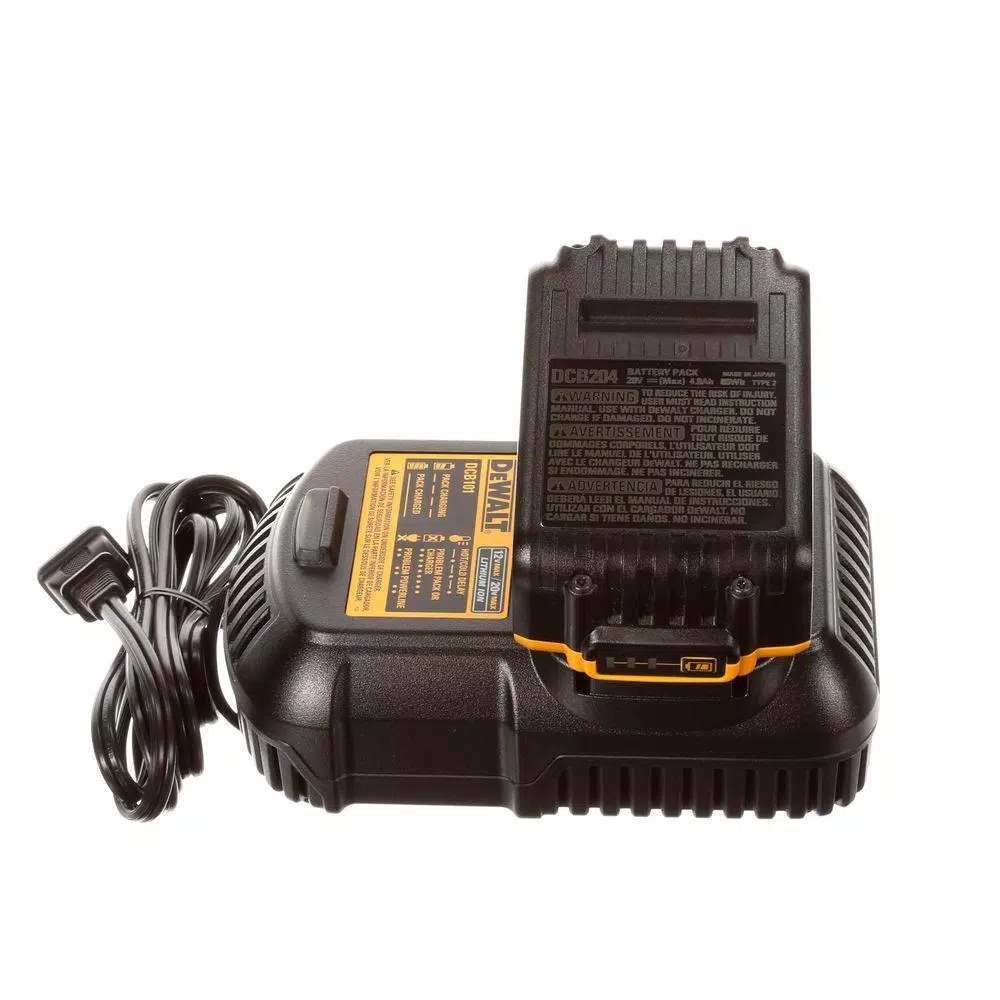 DEWALT 20V MAX Cordless 1/2 in. High Torque Impact Wrench Kit with (2) 4.0 Ah Batteries and Charger