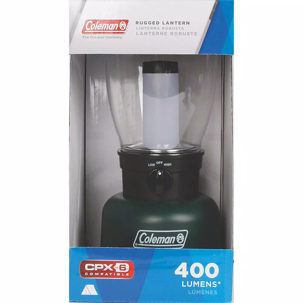 Coleman CPX 6 Rugged 400 Lumens LED Lantern, Green