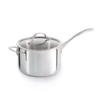 Calphalon Tri-Ply 4.5 Qt. Stainless Steel Saucepan with Glass Lid thumbnail 1