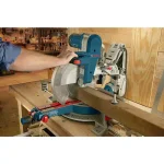 Bosch 12 in. 15 Amp Dual-Bevel Sliding Glide Miter Saw with 60 Tooth Blade thumbnail 11