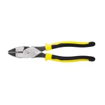 Klein Tools 9 in. High-Leverage Side Cutting Pliers with Wire Stripper and Crimper thumbnail 1