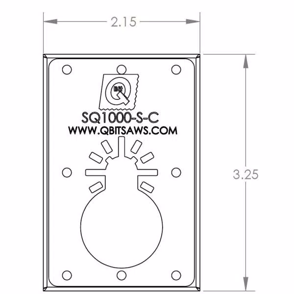 Q Bit QBit SQ1000-S-C 1-Gang Metal Old Work Box Saw Blade for Oscillating Multi-Tools