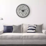La Crosse Technology 20-Inch Alice Quartz Analog Wall Clock with Metal Antique Gray Frame thumbnail 4