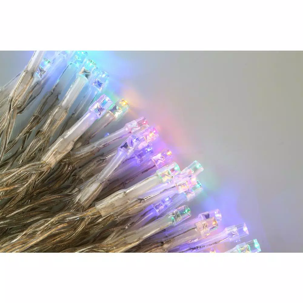 Novolink 34 ft. 100-Light Multi-Color LED Battery Operated Decorative String Lights with Timer