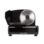 Unbranded Kalorik 200W Professional Food Slicer with 7.5 in. Stainless Steel Serrated Blade, Black thumbnail 2