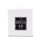 MegaChef 5-Piece Metal Kitchen Canister Set with Lids, White thumbnail 6