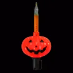 Northlight 9 ft. 10-Light Jack O'Lantern Pumpkin Halloween Bubble Light Set with Black Wire thumbnail 1